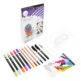 Simply Peindre des plumes avec des techniques humides étape par étape dans le groupe Stylos / Crayons d'artistes / Feutres pinceaux chez Pen Store (133875)