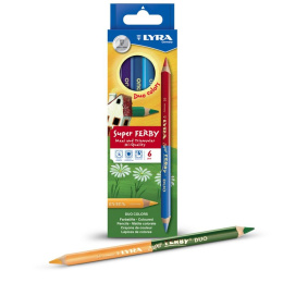 Super Ferby Duo Lot de 6 dans le groupe Kids / Crayons pours les enfants / Crayons de couleurs pour les enfants chez Pen Store (133978)