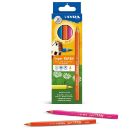 Super Ferby Neon Lot de 6 dans le groupe Kids / Crayons pours les enfants / Crayons de couleurs pour les enfants chez Pen Store (133979)