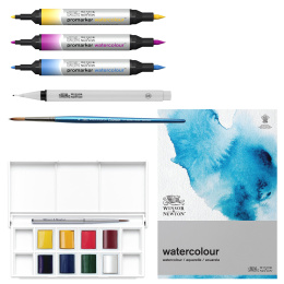 Mixed Media Watercolour Ensemble de 7 dans le groupe Matériels d'artistes / Couleurs de l'artiste / Peinture aquarelle chez Pen Store (134066)