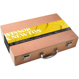 Galeria Acrylic Wooden Box 15-set dans le groupe Matériels d'artistes / Couleurs de l'artiste / Peinture acrylique chez Pen Store (134067)