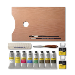 Galeria Acrylic Wooden Box 15-set dans le groupe Matériels d'artistes / Couleurs de l'artiste / Peinture acrylique chez Pen Store (134067)