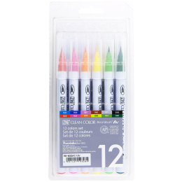 Clean Color Real Brush set Lot de 12 dans le groupe Stylos / Crayons d'artistes / Feutres pinceaux chez Pen Store (134103)