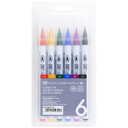 Clean Color Real Brush set Lot de 6 dans le groupe Stylos / Crayons d'artistes / Feutres pinceaux chez Pen Store (134105)