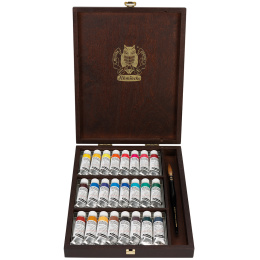 Horadam Aquarell Wooden Box 24x15 ml dans le groupe Matériels d'artistes / Couleurs de l'artiste / Peinture aquarelle chez Pen Store (134340)