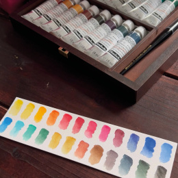 Horadam Aquarell Wooden Box 24x15 ml dans le groupe Matériels d'artistes / Couleurs de l'artiste / Peinture aquarelle chez Pen Store (134340)