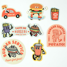 Hako Sticker pack Burgers dans le groupe Loisirs créatifs / Former / Stickers chez Pen Store (134457)