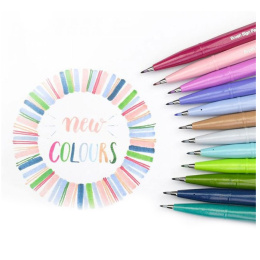 Brush Sign Pen Lot de 12 Pastel dans le groupe Stylos / Crayons d'artistes / Feutres chez Pen Store (134577)