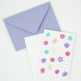 Carte de remerciement Fleurs rétro dans le groupe Loisirs créatifs / Fêtes et saisons / Cartes et enveloppes chez Pen Store (134628)