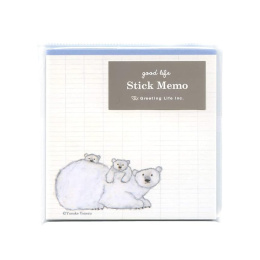 Sticky Notes Yusuke Yonezu Polar Bear dans le groupe Papiers & Blocs / Écrire et consigner / Post-it et blocs-notes chez Pen Store (134652)