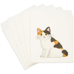 Pochi-Bukuro Sacs cadeaux 5 pièces Yusuke Yonezu Cat dans le groupe Loisirs créatifs / Fêtes et saisons / Cartes et enveloppes chez Pen Store (134659)