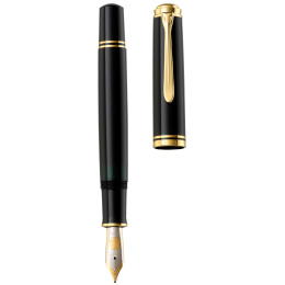 Stylo-plume Souverän M800 Black dans le groupe Stylos / Stylo haute de gamme / Stylo à plume chez Pen Store (134758_r)