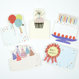 Cartes avec enveloppes paquet de 5 Anniversaire dans le groupe Loisirs créatifs / Fêtes et saisons / Cartes et enveloppes chez Pen Store (134799)