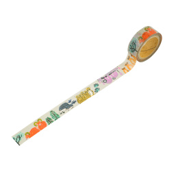 Washi-tape Miroco Machiko Animal Family dans le groupe Loisirs créatifs / Accessoires Hobby / Washi Tape chez Pen Store (134801)