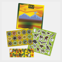 Ensemble d'autocollants dinosaures (3 ans et +) dans le groupe Kids / Amusement et apprentissage / Autocollants chez Pen Store (134915)