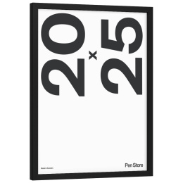 Cadre en bois noir 20x25 cm dans le groupe Loisirs créatifs / Organiser / Cadres / Cadres noirs chez Pen Store (135081)