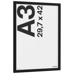 Cadre en bois noir 29,7x42 cm A3 dans le groupe Loisirs créatifs / Organiser / Cadres / Cadres noirs chez Pen Store (135085)