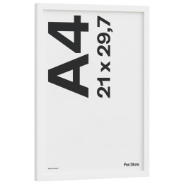 Cadre en bois blanc 21x29,7 cm A4 dans le groupe Loisirs créatifs / Organiser / Cadres / Cadres blancs chez Pen Store (135094)