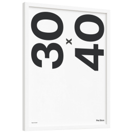 Cadre en bois blanc 30x40 cm dans le groupe Loisirs créatifs / Organiser / Cadres / Cadres blancs chez Pen Store (135096)