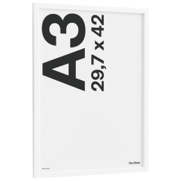 Cadre en bois blanc 29,7x42 A3 dans le groupe Loisirs créatifs / Organiser / Cadres / Cadres blancs chez Pen Store (135097)