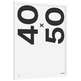 Cadre en bois blanc 40x50 cm dans le groupe Loisirs créatifs / Organiser / Cadres / Cadres blancs chez Pen Store (135098)