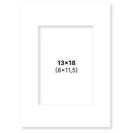 Passe-partout Blanc 13x18 cm dans le groupe Loisirs créatifs / Organiser / Cadres / Passe-partout chez Pen Store (135102)