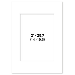 Passe-partout Blanc 21x29,7 A4 dans le groupe Loisirs créatifs / Organiser / Cadres / Passe-partout chez Pen Store (135106)