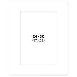 Passe-partout Blanc 24x30 cm dans le groupe Loisirs créatifs / Organiser / Cadres / Passe-partout chez Pen Store (135107)
