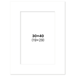 Passe-partout Blanc 30x40 cm dans le groupe Loisirs créatifs / Organiser / Cadres / Passe-partout chez Pen Store (135108)
