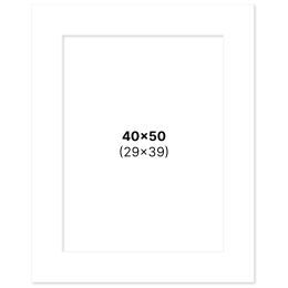 Passe-partout Blanc 40x50 cm dans le groupe Loisirs créatifs / Organiser / Cadres / Passe-partout chez Pen Store (135110)