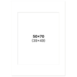 Passe-partout Blanc 50x70 cm dans le groupe Loisirs créatifs / Organiser / Cadres / Passe-partout chez Pen Store (135112)