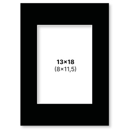 Passe-partout Noir 13x18 cm dans le groupe Loisirs créatifs / Organiser / Cadres / Passe-partout chez Pen Store (135114)