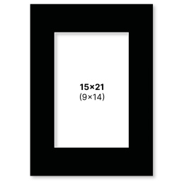Passe-partout Noir 15x21 cm dans le groupe Loisirs créatifs / Organiser / Cadres / Passe-partout chez Pen Store (135115)