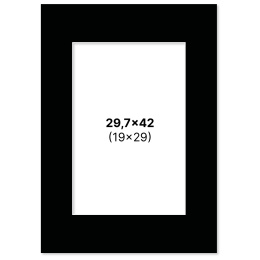 Passe-partout Noir 29,7x42 cm A3 dans le groupe Loisirs créatifs / Organiser / Cadres / Passe-partout chez Pen Store (135121)