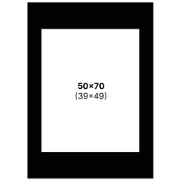 Passe-partout Noir 50x70 cm dans le groupe Loisirs créatifs / Organiser / Cadres / Passe-partout chez Pen Store (135124)