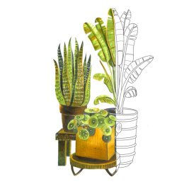 Ciao Layer & Mix 3D Starter Set Botanic dans le groupe Stylos / Crayons d'artistes / Feutres d'illustrations chez Pen Store (135137)