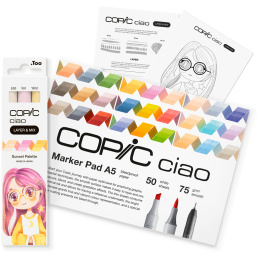 Ciao Layer & Mix Manga Starter Set Sunset dans le groupe Stylos / Crayons d'artistes / Feutres d'illustrations chez Pen Store (135139)