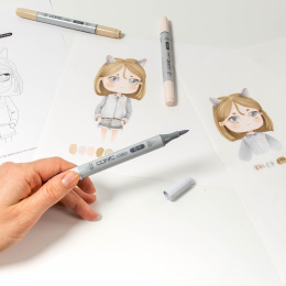 Ciao Layer & Mix Manga Starter Set Mellow dans le groupe Stylos / Crayons d'artistes / Feutres d'illustrations chez Pen Store (135143)