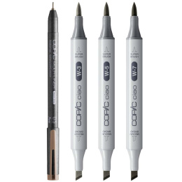 Ciao Shade Set Dark Warm Gray Lot de 4 dans le groupe Stylos / Crayons d'artistes / Feutres d'illustrations chez Pen Store (135144)