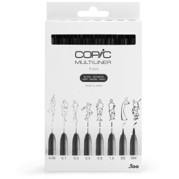 Multiliner Classic Lot de 8 dans le groupe Stylos / Écrire / Feutres Fineliners chez Pen Store (135151)