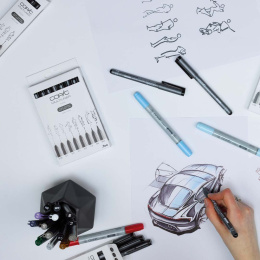 Multiliner Classic Lot de 8 dans le groupe Stylos / Écrire / Feutres Fineliners chez Pen Store (135151)