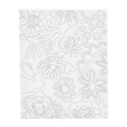 Toile avec impression 24x30cm 360g Fleurs dans le groupe Kids / Hobby et Coleurs pour enfants / Accessoires de peinture pour enfants chez Pen Store (135416)