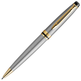Expert Steel/Gold Stylo à bille dans le groupe Stylos / Stylo haute de gamme / Stylo à bille chez Pen Store (135461)