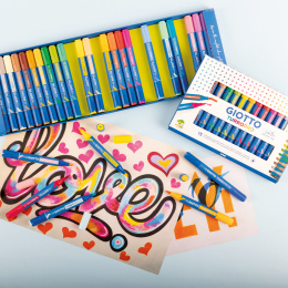 Turbo Pro Dual Tip Marker Pen Ensemble de 30 dans le groupe Stylos / Crayons d'artistes / Markers aquarelle chez Pen Store (135468)
