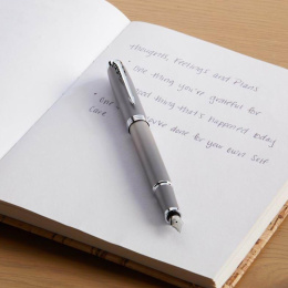 IM Rituals Gradient Grey/Chrome Stylo-plume dans le groupe Stylos / Stylo haute de gamme / Stylo à plume chez Pen Store (135487_r)