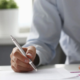 IM Rituals Gradient Grey/Chrome Stylo à bille dans le groupe Stylos / Stylo haute de gamme / Stylo à bille chez Pen Store (135490)