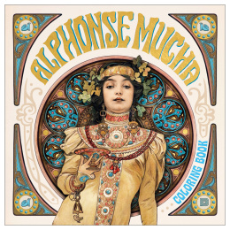 Alphonse Mucha Coloring Book dans le groupe Loisirs créatifs / Livres / Album de coloriage pour les adultes chez Pen Store (135494)