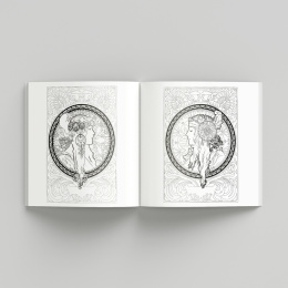 Alphonse Mucha Coloring Book dans le groupe Loisirs créatifs / Livres / Album de coloriage pour les adultes chez Pen Store (135494)
