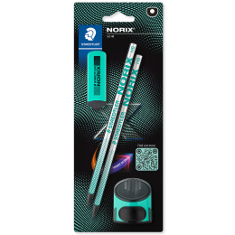 Kit scolaire Norix crayons + accessoires Green dans le groupe Kids / Crayons pours les enfants / Stylos pour les enfants chez Pen Store (135513)