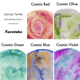 Gansai Tambi Aquarelle lot de 5 Granulating Colors 2 dans le groupe Matériels d'artistes / Couleurs de l'artiste / Peinture aquarelle / Aquarelle en godet chez Pen Store (135537)